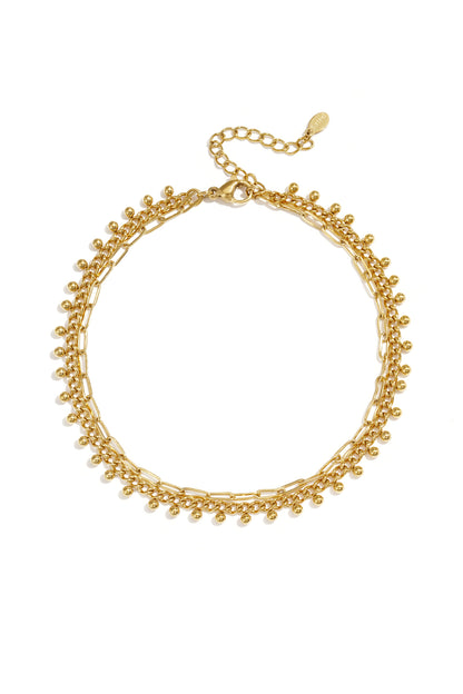 Enkelbandjes van roestvrij staal met schakelketting, casual en eenvoudig, voor dagelijks gebruik, damessieraden.