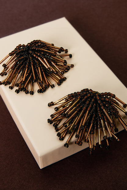 Oorbellen van glaskralen, eenvoudige kralen, dagelijkse sieraden, eenvoudige serie voor dames.