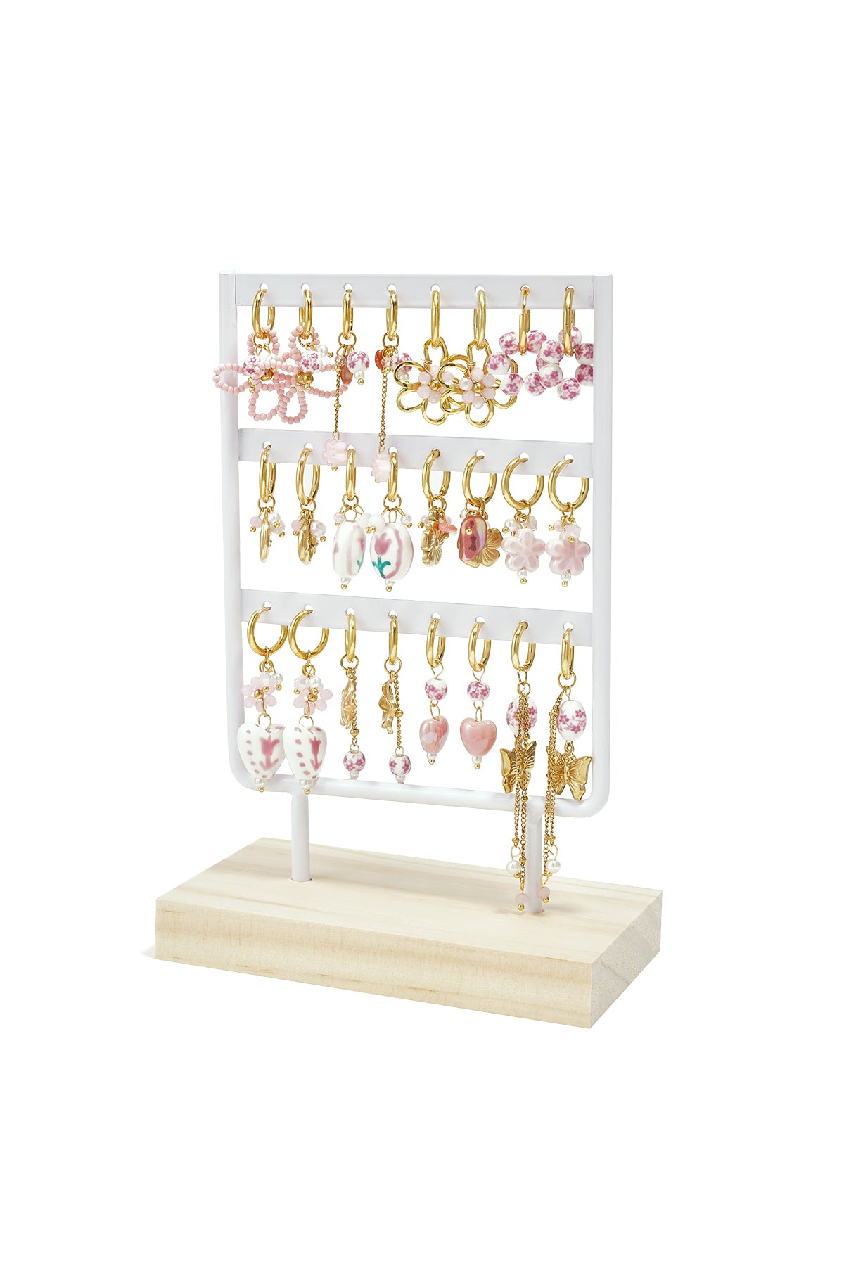 Keramische oorbellen display set hart vakantie/strand romantische serie dames sieraden