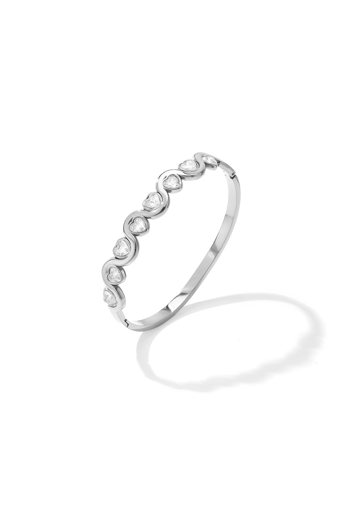 Roestvrijstalen armbanden met hartjes, casual, dagelijks gebruik, eenvoudige serie, dames sieraden