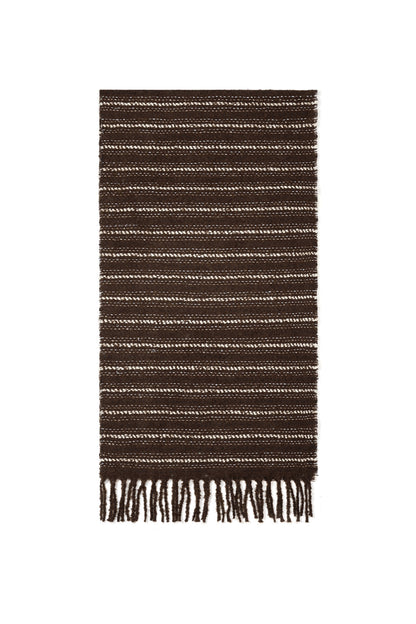 Wintersjaals met strepen, eenvoudig, polyester, geschikt voor dagelijks gebruik.