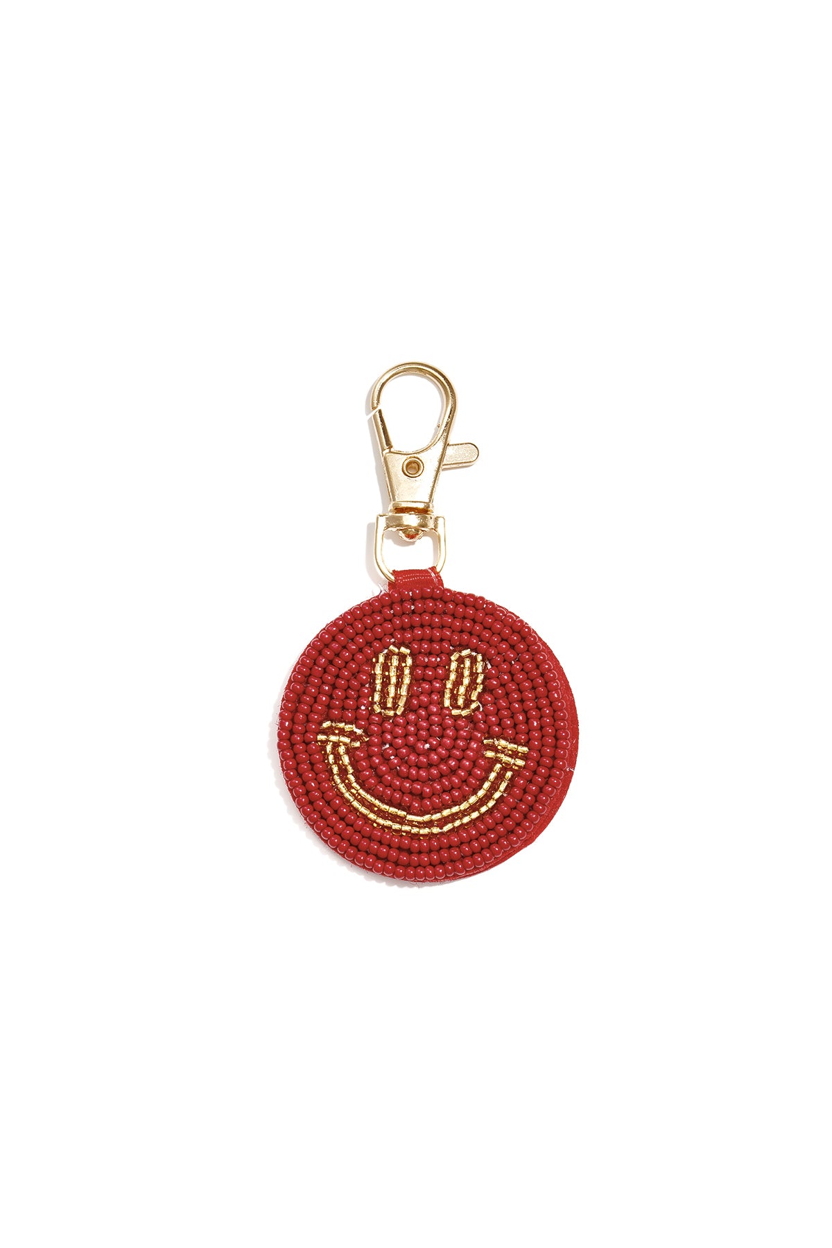 Tasbedeltjes met een lachend gezichtje, casual glazen accessoires voor dagelijks gebruik.