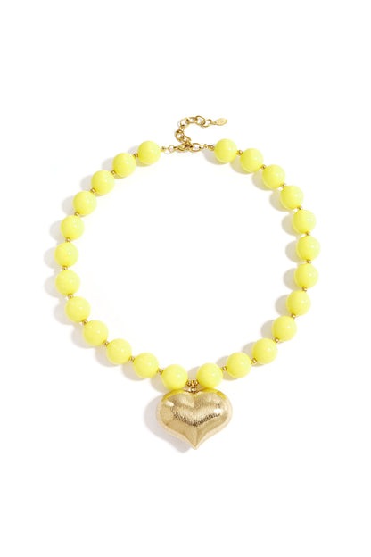 Kralenketting met hangend hart