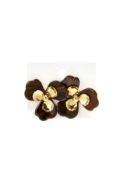 Acryl feestoorbellen met bloemmotief, elegante collectie voor feestjes/bijeenkomsten, luxe damessieraden
