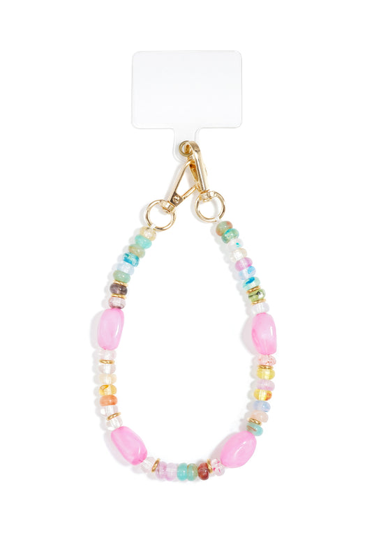 Telefoonketting met kralen, eenvoudige acryl accessoires voor dagelijks gebruik