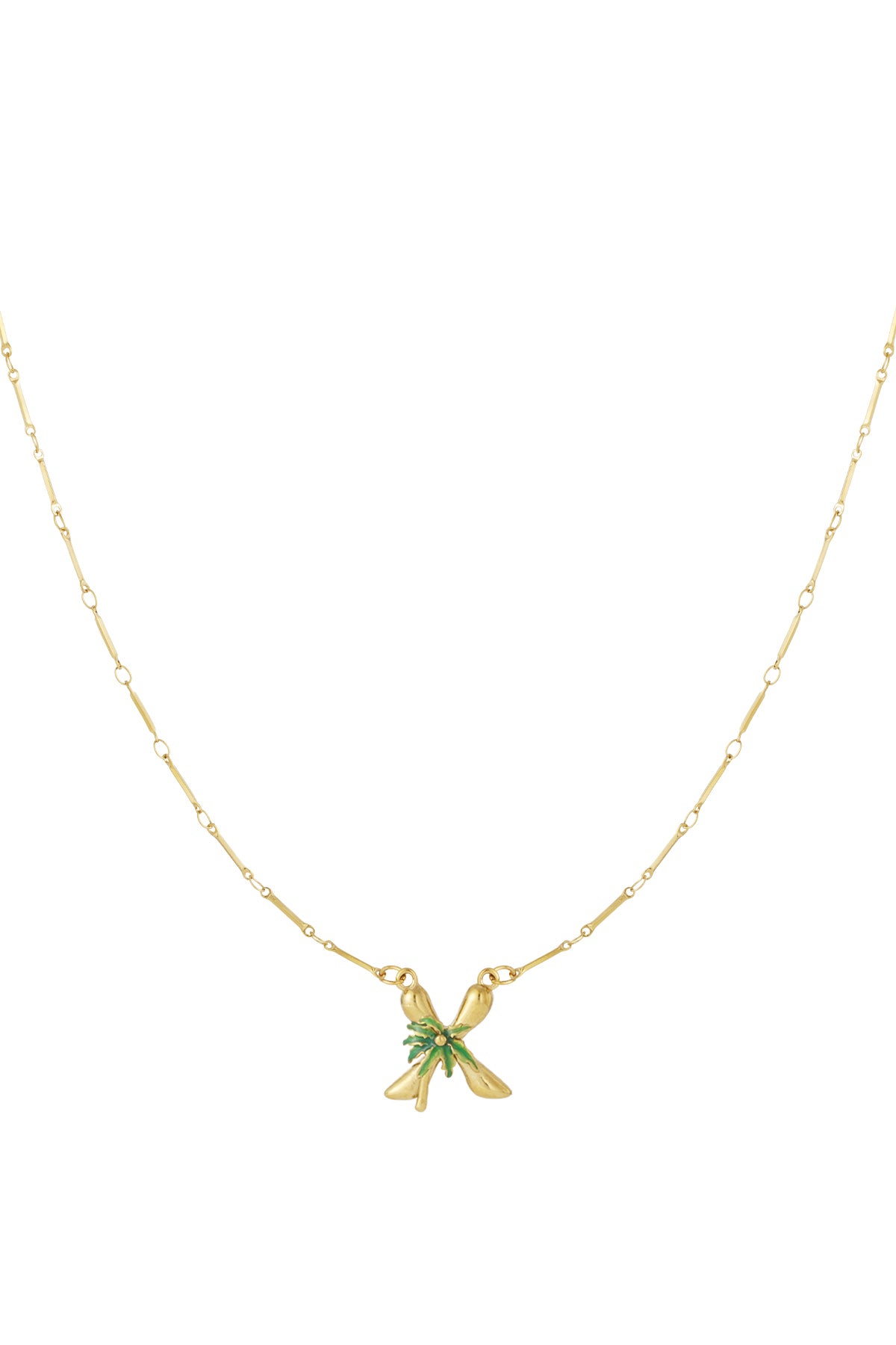Happy Initials ketting met bedels