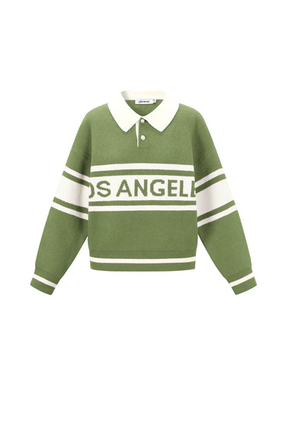 Gebreide Polyestervezel Vrouwen Trui Sporty Letters