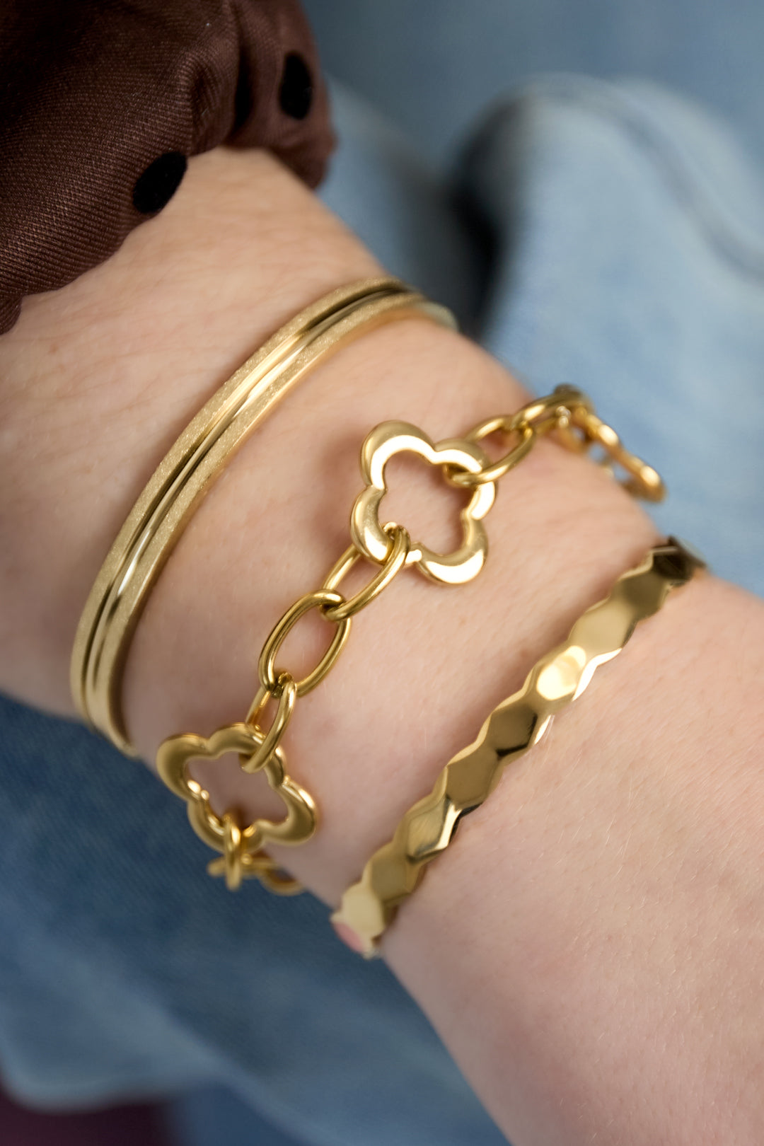 Gestructureerde armband