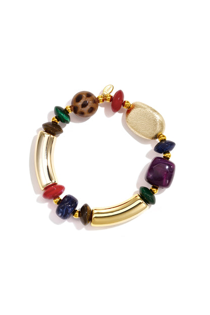 Acryl kralenarmbanden met onregelmatige vorm, casual, dagelijks gebruik, eenvoudige serie, dames sieraden