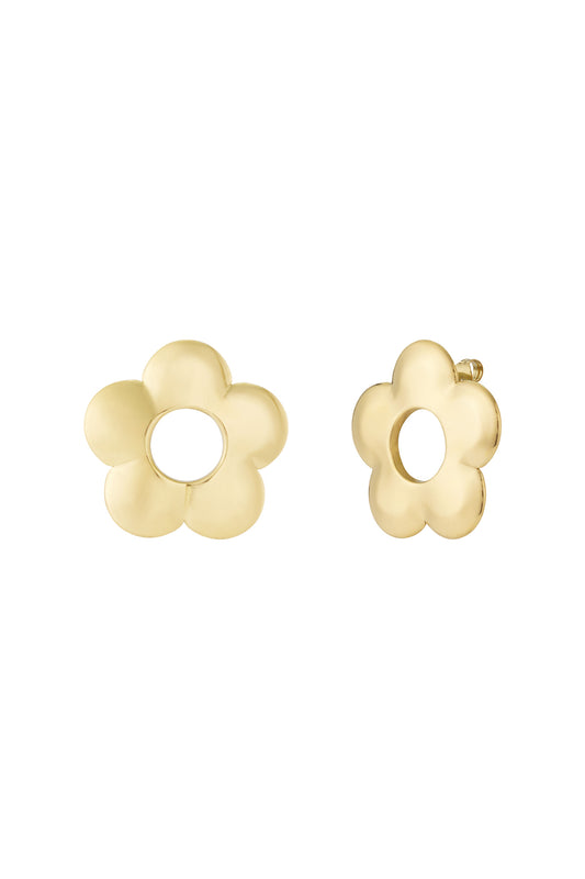 Grote bloemen oorbellen