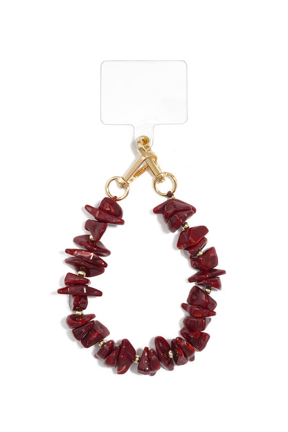 Telefoonketting met kralen, eenvoudige acryl accessoires voor dagelijks gebruik
