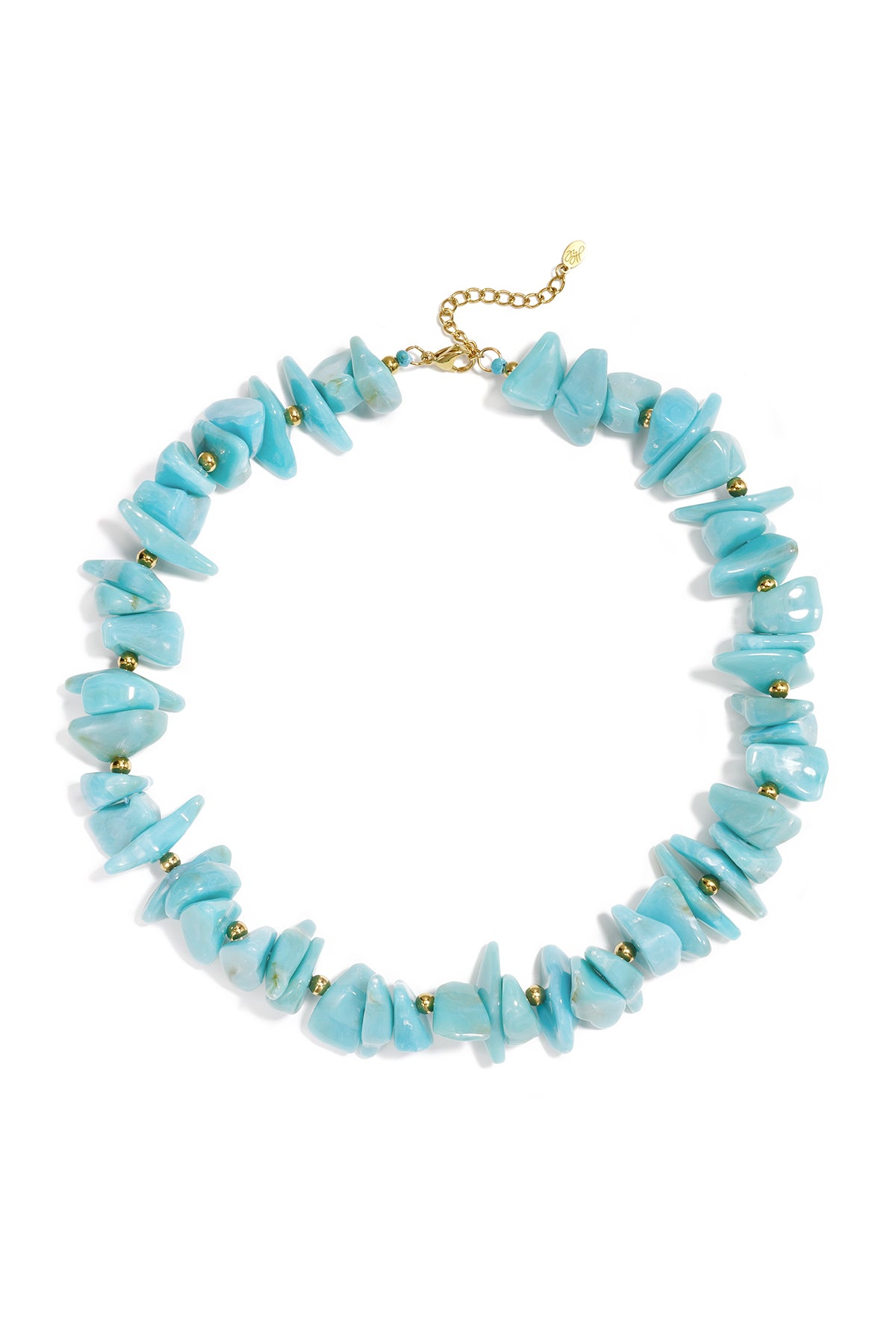 Kralen ketting met verschillende vormen en kleuren steentjes