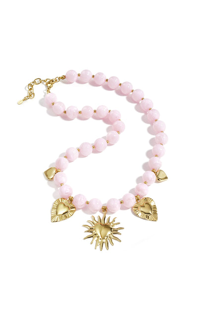 Kralenketting met zomerse charms