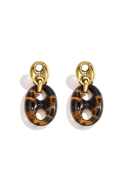 Acryl oorbellen met druppelvorm, geometrische stijl, casual, alledaags, eenvoudige serie, dames sieraden