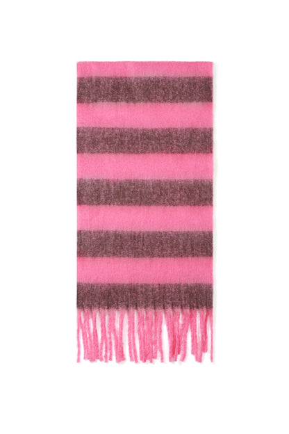 Wintersjaals met strepen, casual, polyester, dagelijkse accessoires