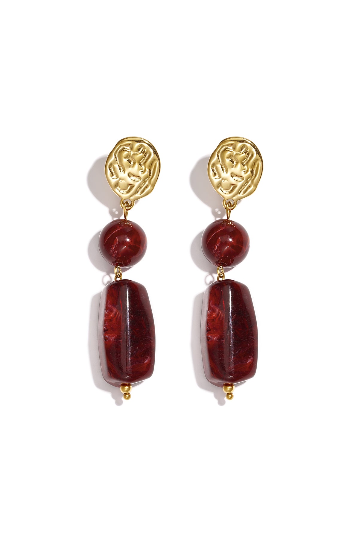 Oorbellen met hangertjes van roestvrij staal, retro, klassieke serie voor dames.