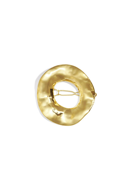 Broche haarspeld cirkel organische structuur