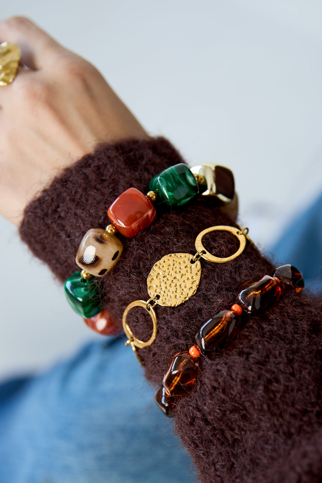 Acryl kralenarmbanden, eenvoudige dagelijkse sieraden uit de Simple Series voor dames.