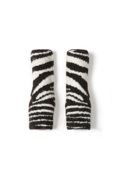 Armmouwen met zebraprint
