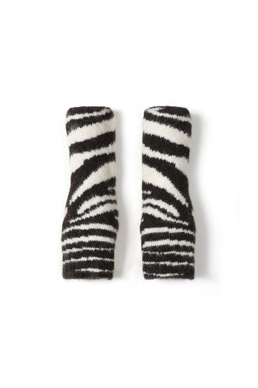 Armmouwen met zebraprint