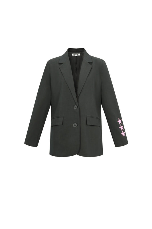 Geweven Polyestervezel Vrouwen Suit Set Casual Letters Ontwerp