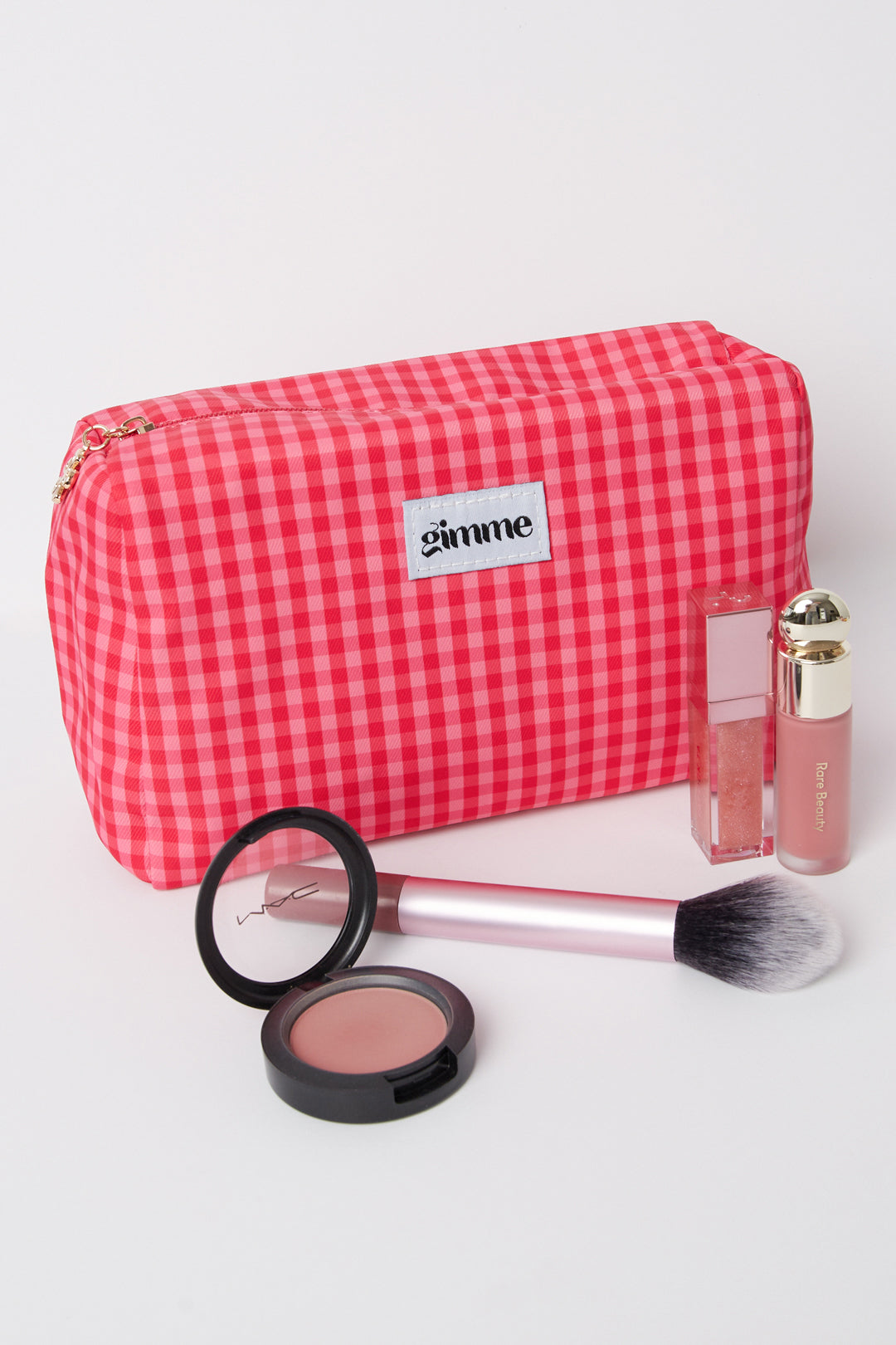 Make-up tasjes met ruitjespatroon, casual, polyester, dagelijkse accessoires