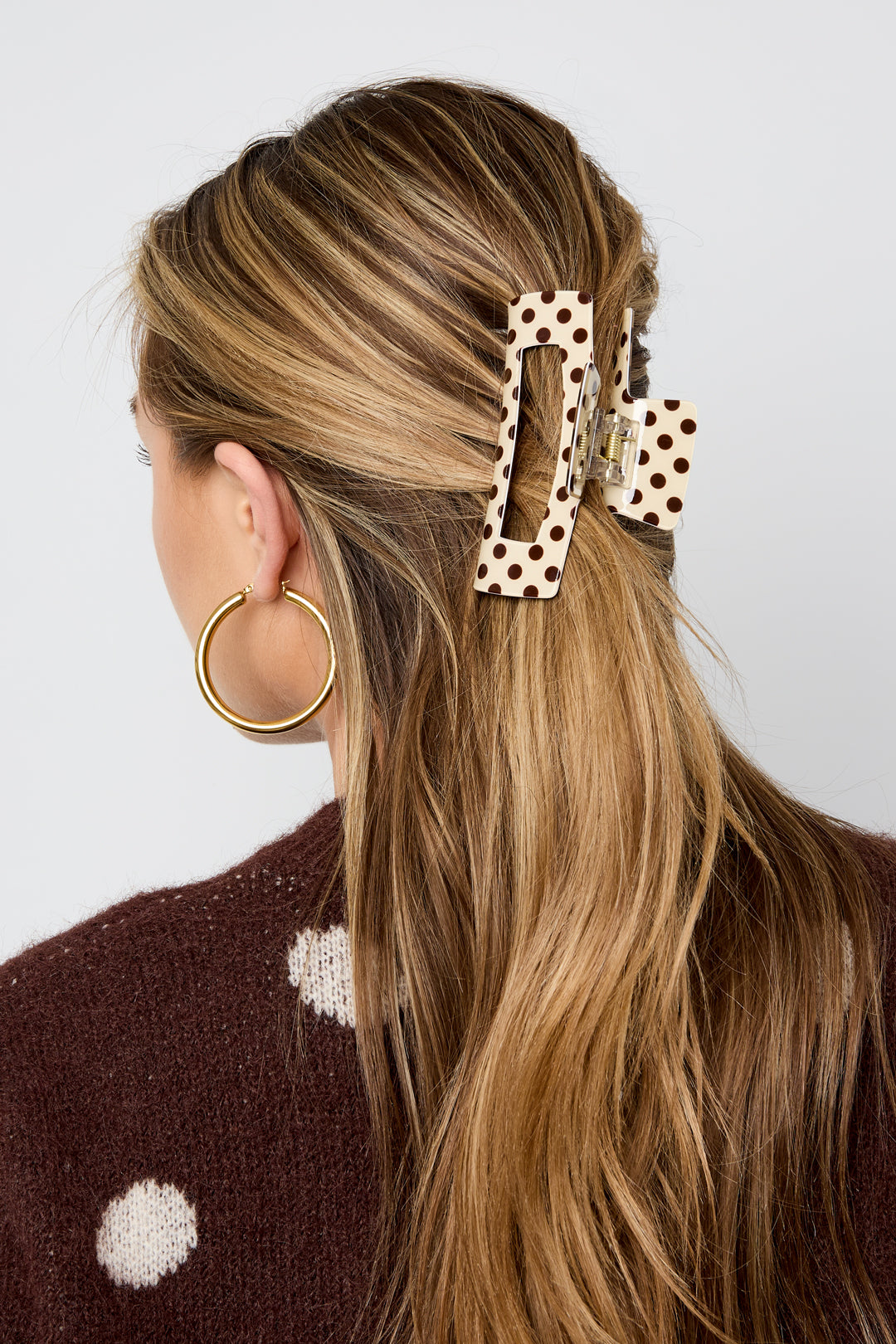 Haarclips met stippen, dagelijkse PVC-accessoires