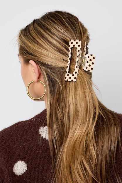 Haarclips met stippen, dagelijkse PVC-accessoires