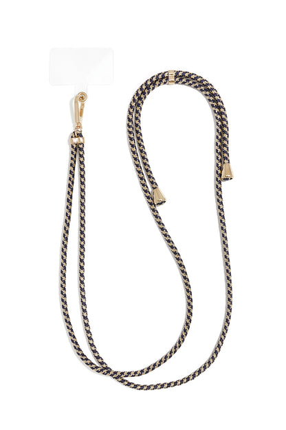 Telefoonketting van patchwork, eenvoudig, polyester, dagelijkse accessoires