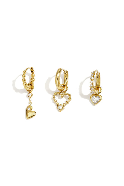 Roestvrijstalen oorbellen setjes Hart Simple Daily Simple serie Dames sieraden
