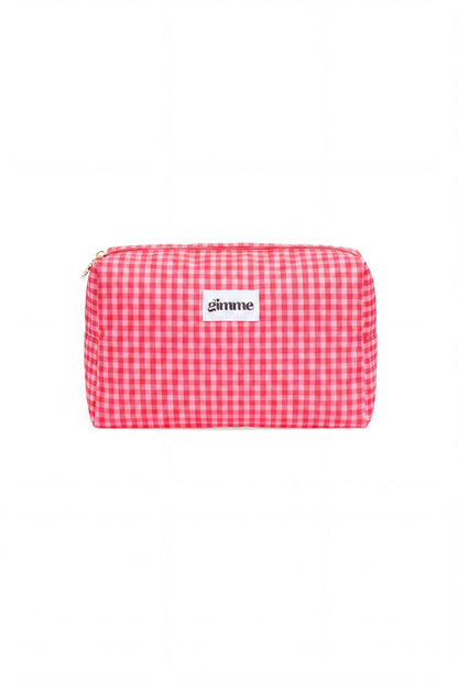 Make-up tasjes met ruitjespatroon, casual, polyester, dagelijkse accessoires