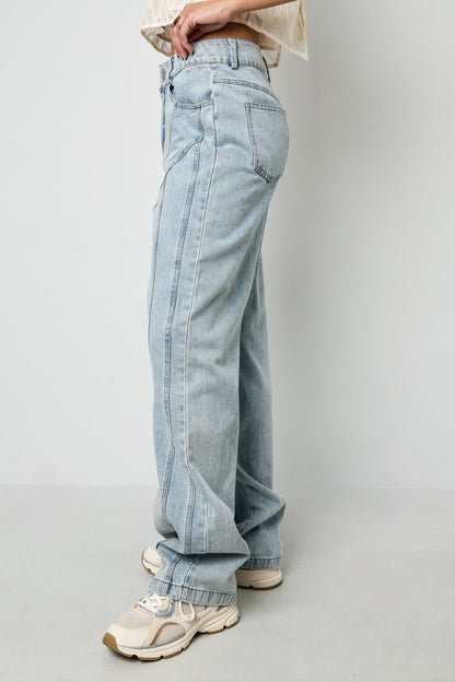Comfortable Light Indigo Denim Pants for All Fits