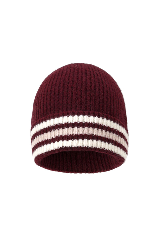 Muts met strepen, casual, polyester, dagelijkse accessoires