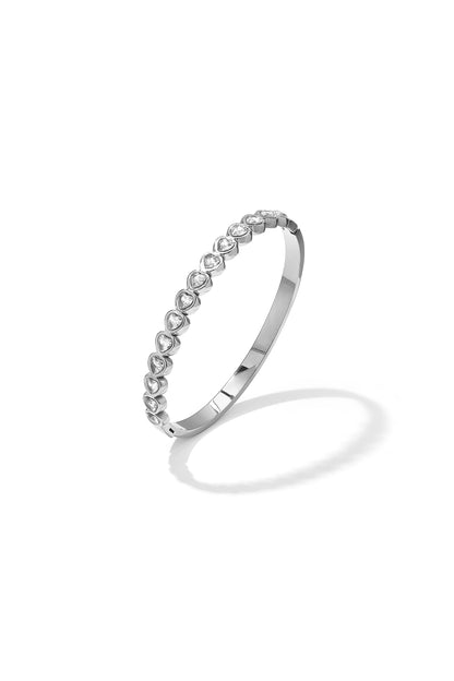 Roestvrijstalen armbanden met hartje, eenvoudige dagelijkse sieraden uit de Simple Series voor dames.