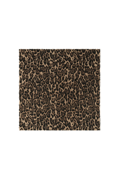 Wintersjaals met luipaardprint, eenvoudig, van polyester, ideaal voor dagelijks gebruik.