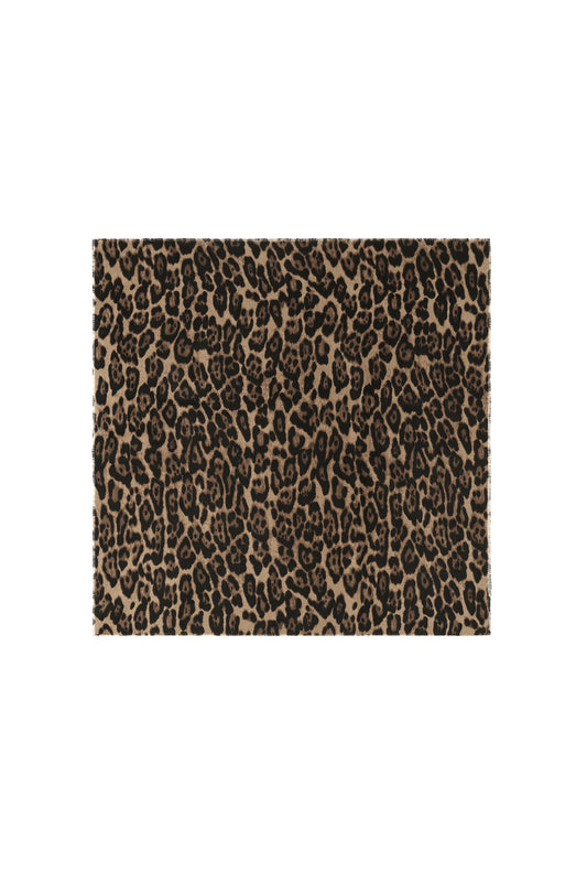 Wintersjaals met luipaardprint, eenvoudig, van polyester, ideaal voor dagelijks gebruik.