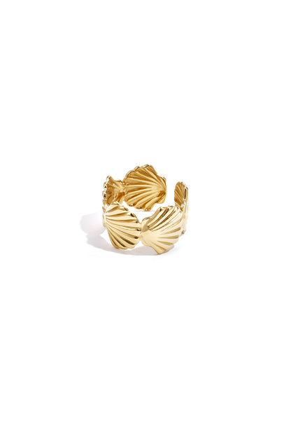 Chunky ring met schelpen