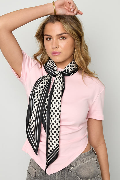 Zomersjaals met stippen, casual, polyester, dagelijkse accessoires