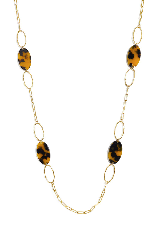 Lange roestvrijstalen ketting in ovale vorm, casual en eenvoudig, voor dagelijks gebruik, dames sieraden