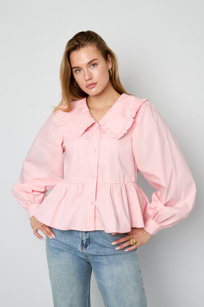 Katoenen blouses en overhemden Effen casual lente/zomerkleding