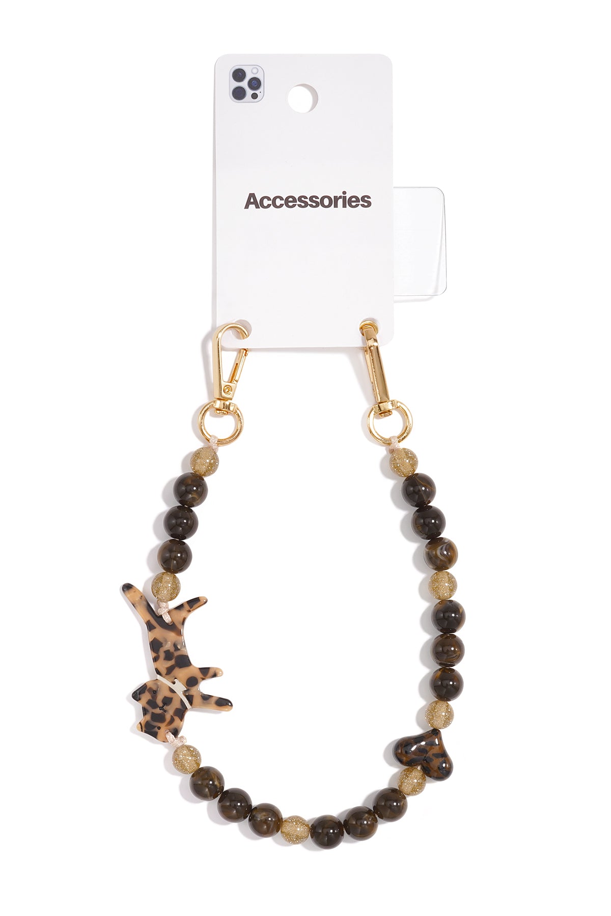 Telefoonketting met dierenmotief, eenvoudig, acryl, dagelijkse accessoires