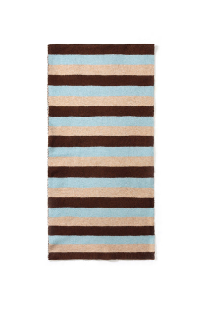 Wintersjaals met strepen, eenvoudig, polyester, geschikt voor dagelijks gebruik.