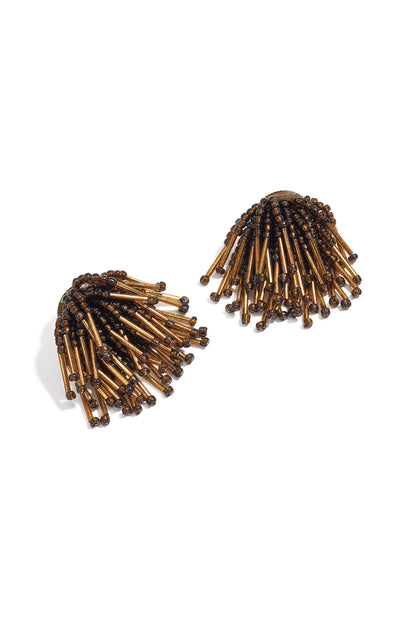 Oorbellen van glaskralen, eenvoudige kralen, dagelijkse sieraden, eenvoudige serie voor dames.