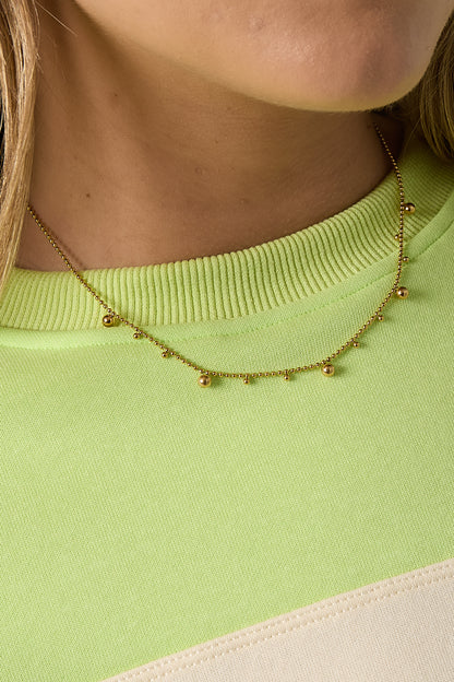 Ketting met afwisselende bolletjes