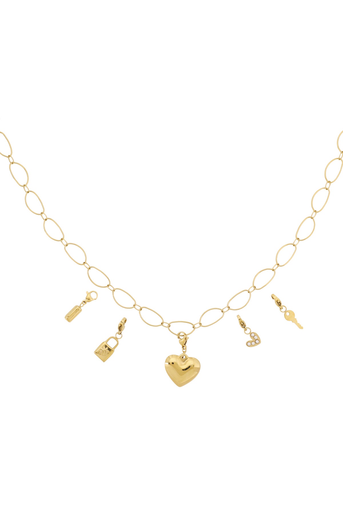 Grote hart DIY ketting