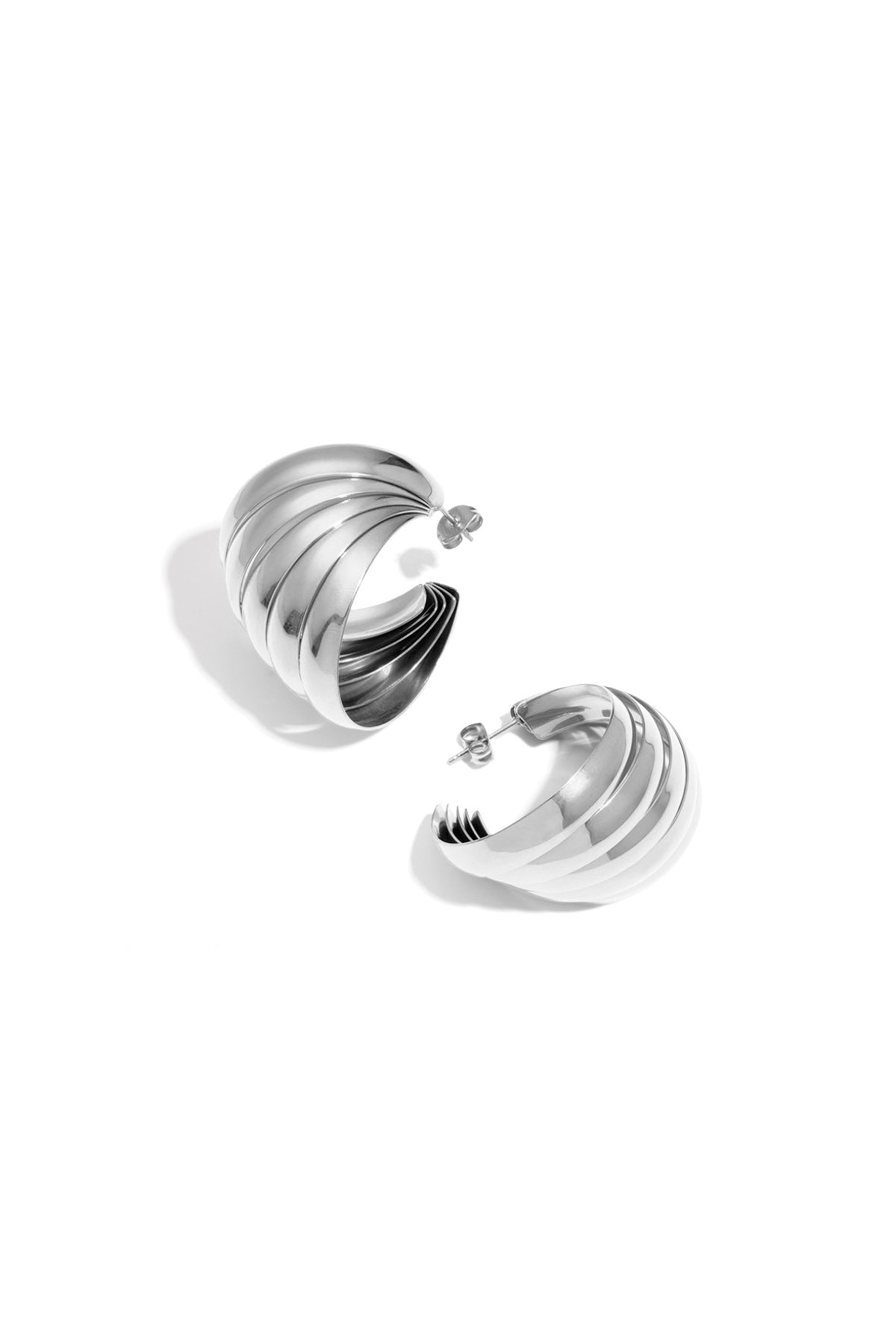 Oorbellen van roestvrij staal, geometrisch, casual, dagelijks, eenvoudig, serie, damessieraden