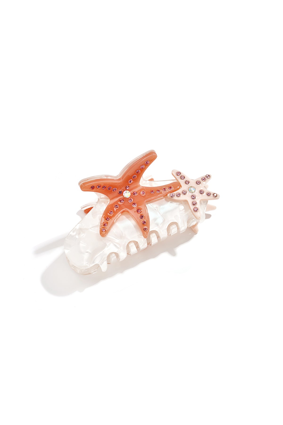 Haarclips met zeestermotief, vakantie-imitatie, acetaat, dagelijkse accessoires