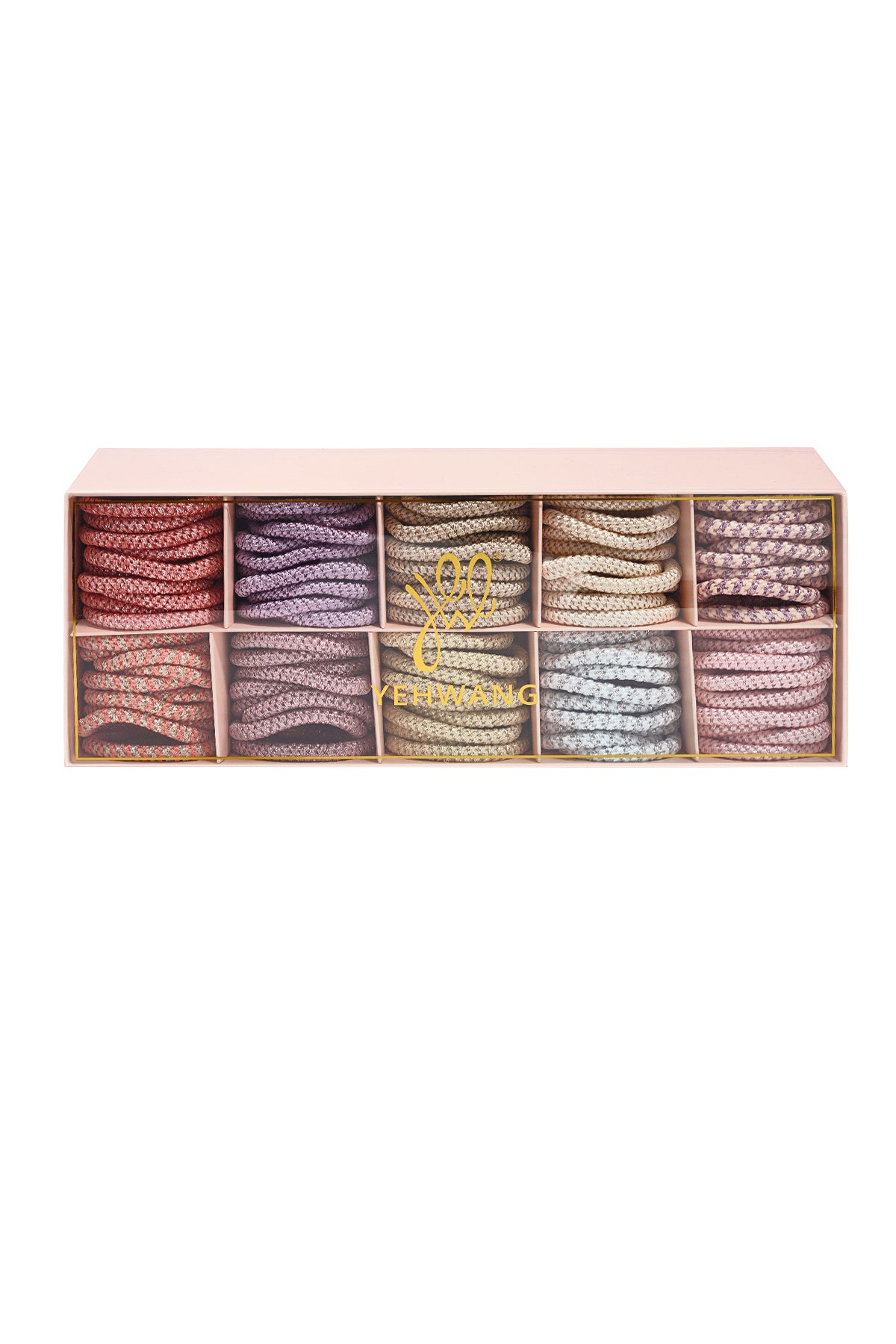 Haarelastiekjes in diverse kleuren, eenvoudig, van polyester, ideaal voor dagelijks gebruik.