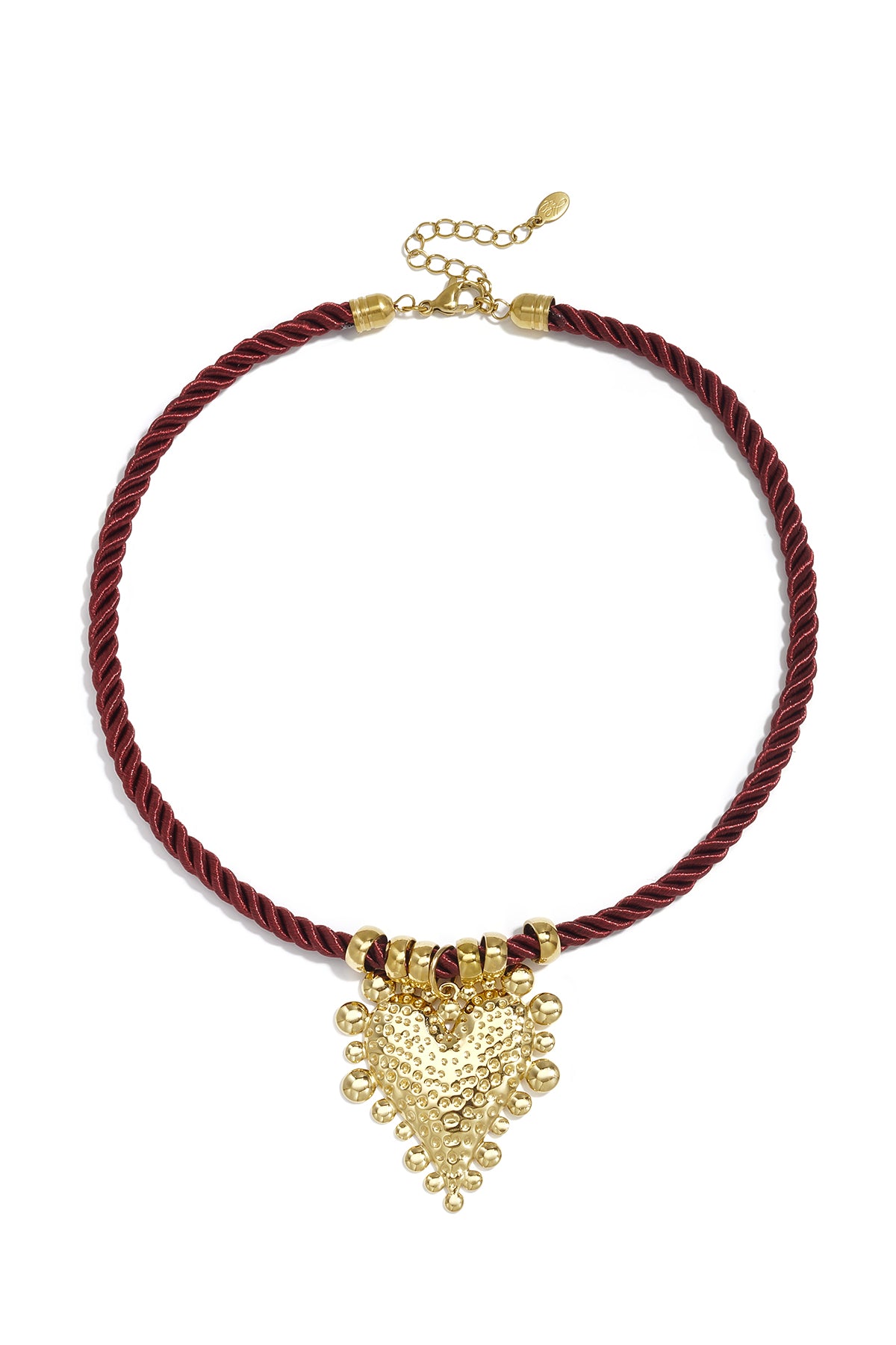 Gevlochten roestvrijstalen ketting met hartje, eenvoudige dagelijkse serie, dames sieraden