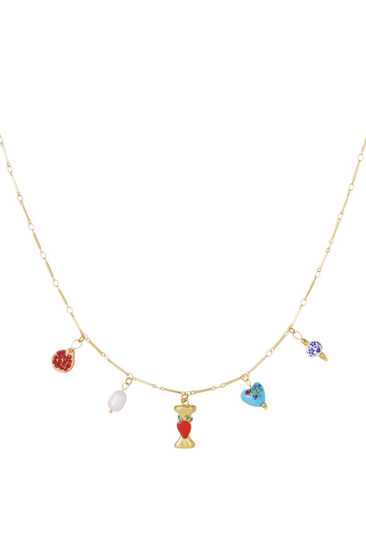 Happy Initials ketting met bedels